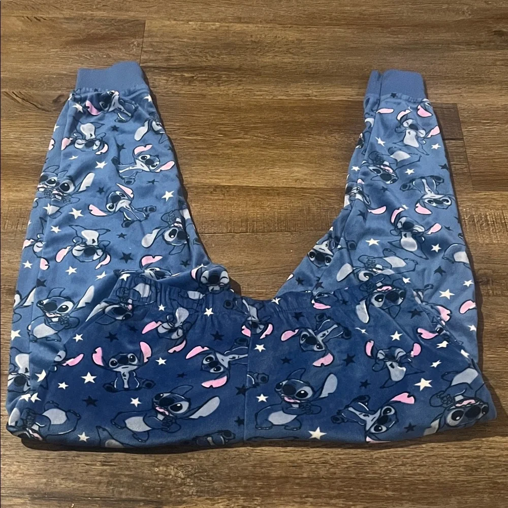 Disney Blue Pajama Pants with Stitch Design - Picture 4 of 9